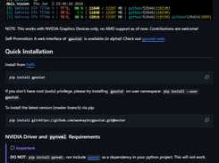 gpustat Screenshot 1