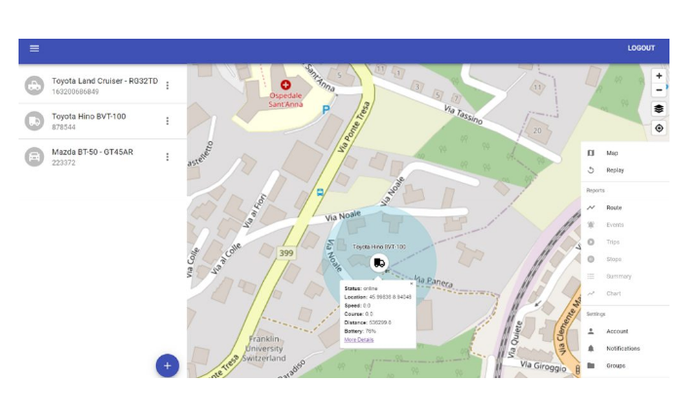 GPYes Tracking Portal Screenshot 1