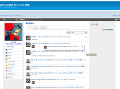 GRA4 Social Network for phpBB Screenshot 2