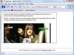VVCap displays image in web browser