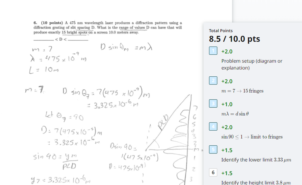 Gradescope Screenshot 1