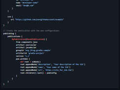 Gradle Bintray Plugin Screenshot 1