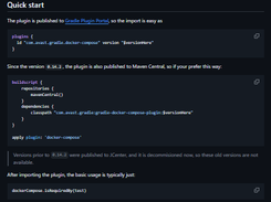 Gradle Docker Compose Plugin Screenshot 1
