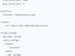 Grafana Loki Screenshot 1