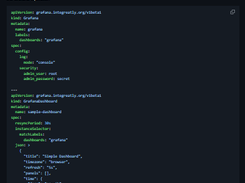 Grafana Operator Screenshot 1