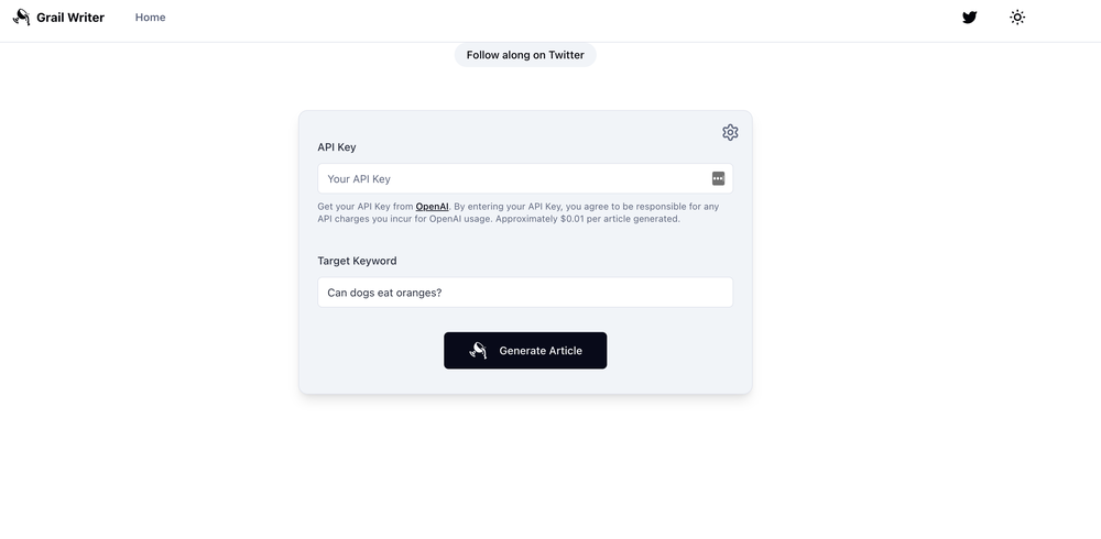 Grail Writer Screenshot 1