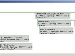 3. Grammar screen of analysed sentence,box represents words.