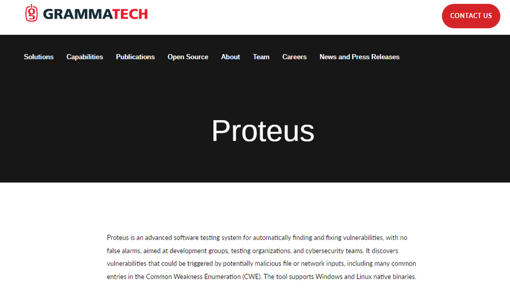 Grammatech Proteus Screenshot 1