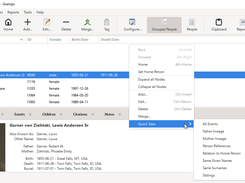 People tree view - Grouped surname list