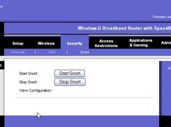 Location of Snort Service Router Admin Page