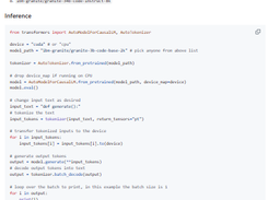 Granite Code Models Screenshot 1