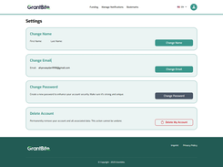 GrantBite Admin panel