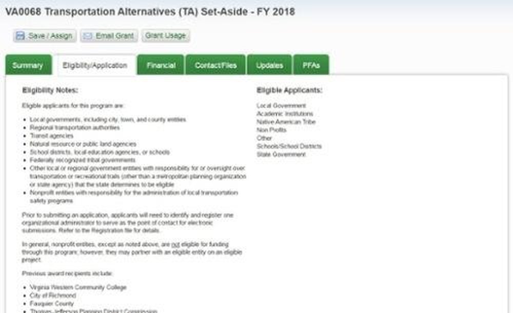 Grants Network-Application