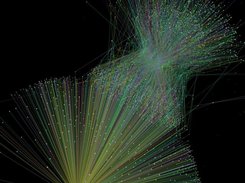 An artificial social network, used in my research.