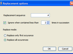 Setting up replacement options