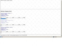 Screenshot of basic output. Logo removed.
