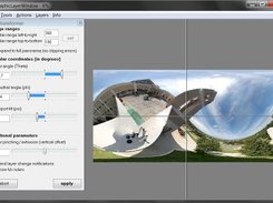 sphercial panorama transformation w. live preview