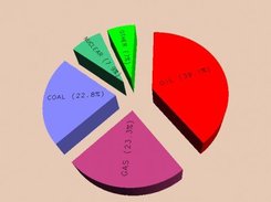 A typical pie chart