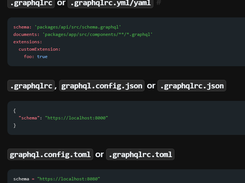 GraphQL Config Screenshot 1