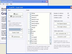 The graphical user interface - processing a generated graph.