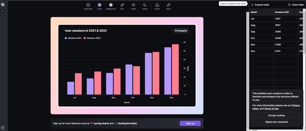 Graphy Screenshot 1