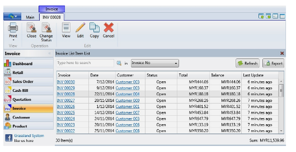 Grassland POS Screenshot 1