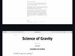 Gravity theme Screenshot 1