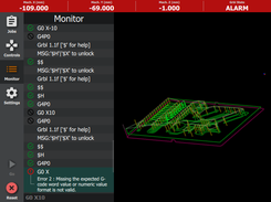 Monitor paned deployed