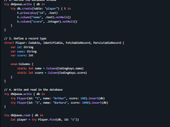 GRDB.swift Screenshot 1