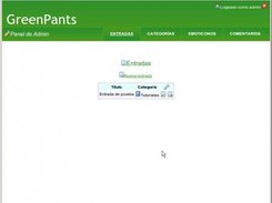 Panel de Admin - Entradas