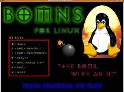 The intro screen seen