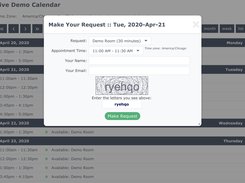 Booking calendar