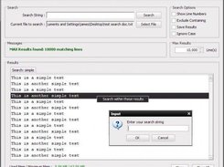 Search withing results