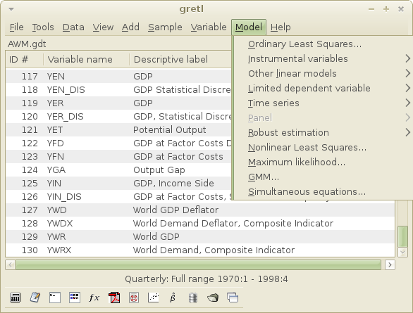 Gretl macros Gretl macros