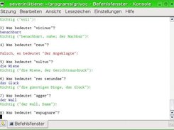 A Screenshot of GriVoc, running on a Linux system.