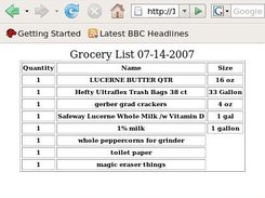 grocery list download sourceforge net