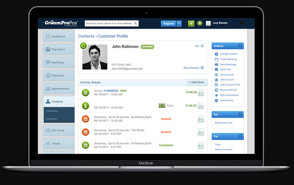 GroomProPOS-CustomerProfile