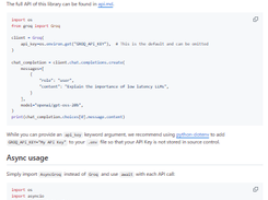 Groq Python Screenshot 1