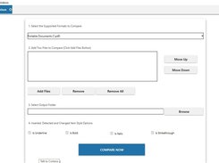 Document Comparison Module View 