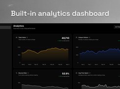 Built-in analytics dashboard