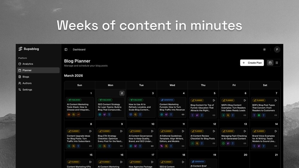 Content Planner