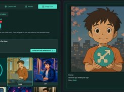 GrowKaito AI image generation with pre-made templates and image input for crypto twitter