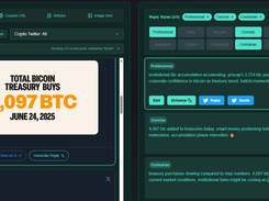GrowKaito crypto twitter reply tool user-interface