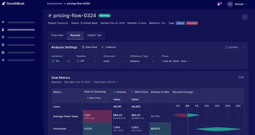 GrowthBook Screenshot 1
