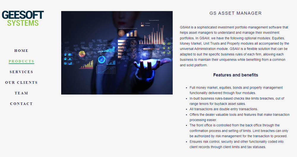 GS Asset Manager Screenshot 1