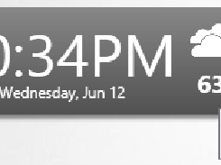 TinyClock showing highs and low.