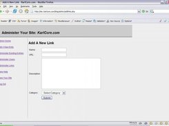 Screen Used To Add A New Link