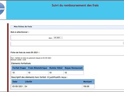 Partie Visiteur : "Consulter mes fiches de frais"
