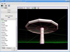 A mushroom modelled in gSculpt in about 5 mins.