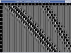 The very first test of seismic data rendering with OpenGL